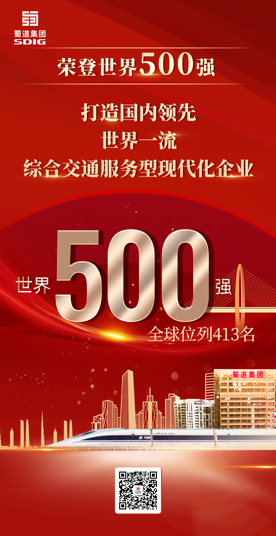 重磅！蜀道集團(tuán)榮登世界500強(qiáng)